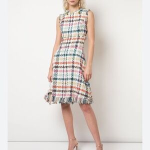 OSCAR DE LA RENTA
Spring Tweed Fringe Day Dress